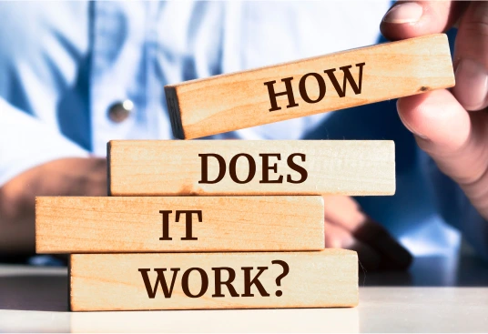 Wooden blocks with inscriptions how does it work.