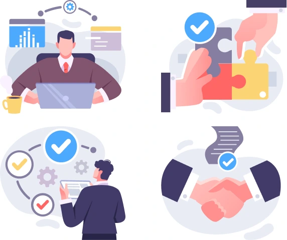 Steps in the collaboration process.